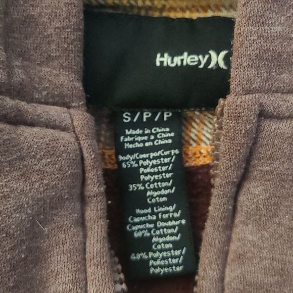 Girls Hurley brand zip up sweatshirt size small NWOT - Picture 3 of 3